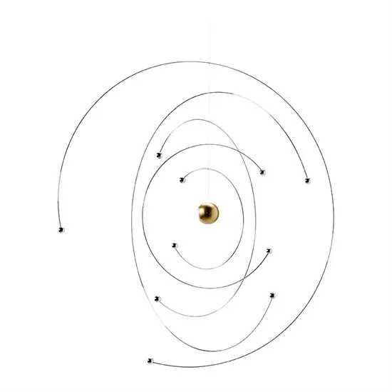 Flensted hanging art - Niels Bohr mobile Uro - 27 cm x 27 cm