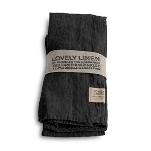Lovely Linen - Stofserviet, Dark Grey