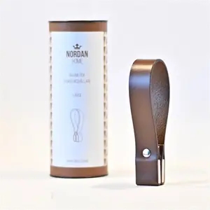 Nordan Home - Magnetisk Håndklædeholder - Large - Brun læder