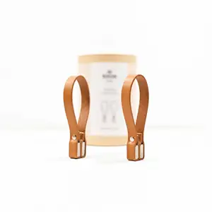 Nordan Home - Magnetiske Håndklædeholdere - 2 stk. - Natur læder