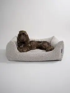 Nordog - Billy Bouclé hundeseng Taupe - medium - 80 x 60 x 26 cm