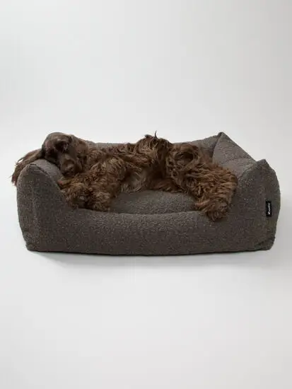 Nordog - Billy Bouclé hundeseng Mocca - medium - 80 x 60 x 26 cm