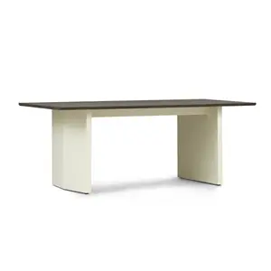 Normann Copenhagen - Panel Table - 90 x 200 cm - Cream - mørkebrun
