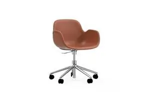 Normann Copenhagen - Form Armchair Swivel 5W Gaslift Full Uph. Alu