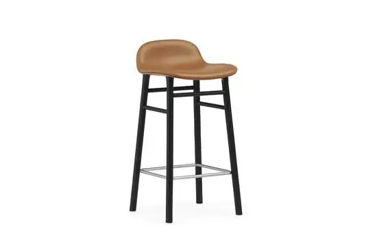 Normann Copenhagen - Form Barstool 65 cm Full Upholstery Black Oak