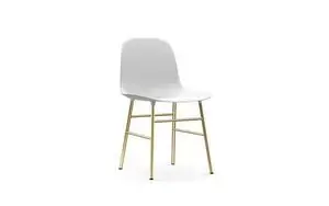 Normann Copenhagen - Form Chair - Brass/hvid