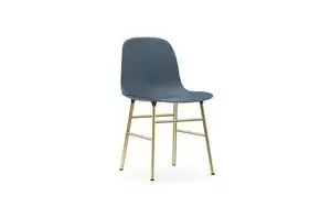 Normann Copenhagen - Form Chair - Brass/blå