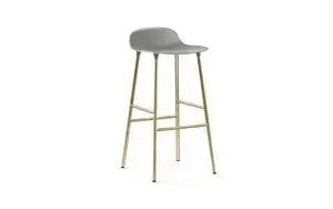 Normann Copenhagen - Form Barstool 75 cm - Brass/grå