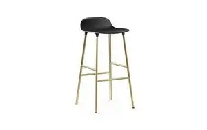 Normann Copenhagen - Form Barstool 75 cm - Brass/sort