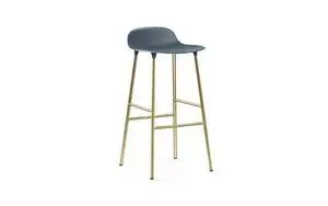 Normann Copenhagen - Form Barstool 75 cm - Brass/blå