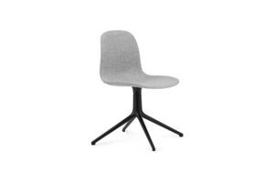 Normann Copenhagen - Form Chair Swivel 4L Full Uph. Black Alu