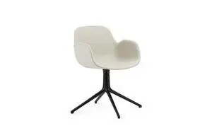 Normann Copenhagen - Form Armchair Swivel 4L Full Uph. Black Alu