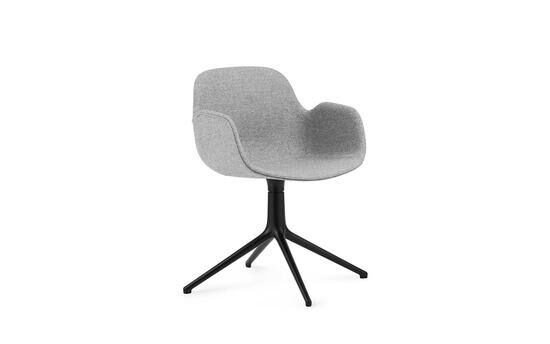 Normann Copenhagen - Form Armchair Swivel 4L Full Uph. Black Alu