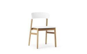 Normann Copenhagen - Herit Chair - Læder Oak/hvid