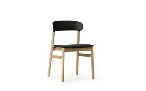 Normann Copenhagen - Herit Chair Læder - Sort/Oak
