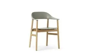 Normann Copenhagen - Stol - Herit Armchair - Eg/Støvet grøn