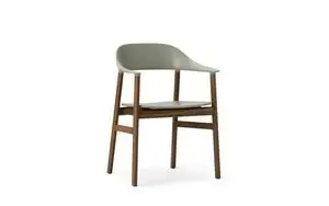 Normann Copenhagen - Stol - Herit Armchair - Røget eg/Støvet grøn