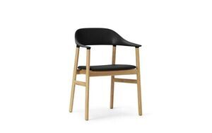 Normann Copenhagen - Herit Armchair Læder - Sort/Oak