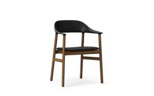Normann Copenhagen - Herit Armchair Læder - Sort/Smoked Oak