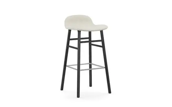 Normann Copenhagen - Form Barstool 75 cm Full Upholstery Black Oak