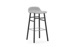 Normann Copenhagen - Form Barstool 75 cm Full Upholstery Black Oak