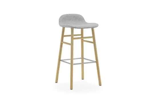 Normann Copenhagen - Form Barstool 75 cm Full Upholstery Oak