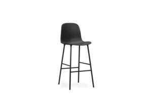 Normann Copenhagen - Form Bar Chair 75 cm - Sort/Sort stål