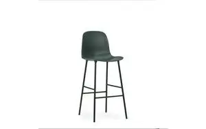 Normann Copenhagen - Form Bar Chair 65 cm - Grøn/Grønt stål