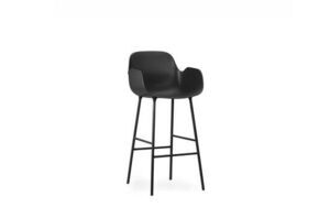 Normann Copenhagen - Form Bar Armchair 75 cm - Sort/Sort stål