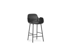 Normann Copenhagen - Form Bar Armchair 65 cm - Sort/stål