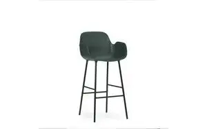 Normann Copenhagen - Form Bar Armchair 65 cm - Grøn/Steel