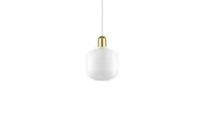 Normann Copenhagen - "Amp" Pendel - Small - Hvid/Messing