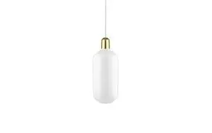 Normann Copenhagen - "Amp" Pendel - Large - Hvid/Messing