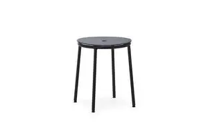 Normann Copenhagen - Circa Stool 45 cm Black Steel - Sort skammel