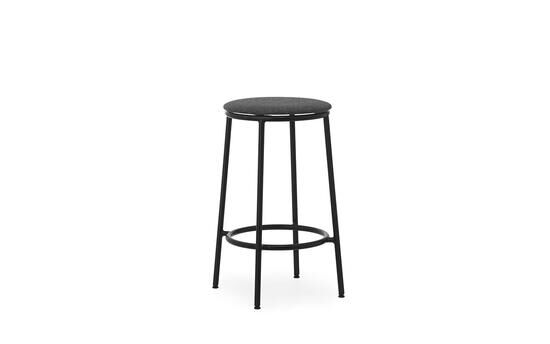 Normann Copenhagen - Circa Barstool 65 cm Uph. Black Steel