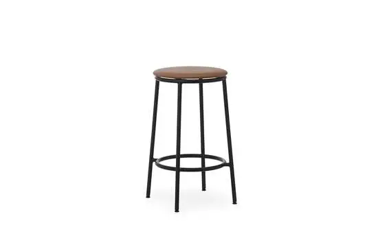 Normann Copenhagen - Circa Barstool 65 cm Uph. Black Steel