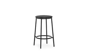 Normann Copenhagen - Circa Barstool 65 cm Uph. Black Steel