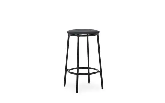 Normann Copenhagen - Circa Barstool 65 cm Uph. Black Steel