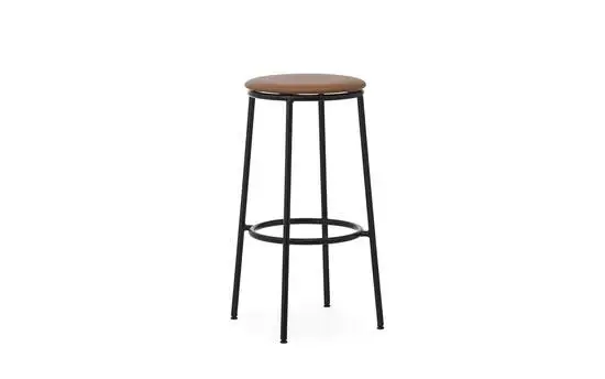 Normann Copenhagen - Circa Barstool 75 cm Uph. Black Steel