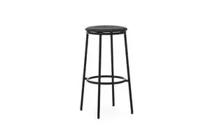 Normann Copenhagen - Circa Barstool 75 cm Uph. Black Steel