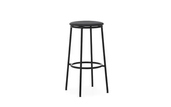 Normann Copenhagen - Circa Barstool 75 cm Uph. Black Steel