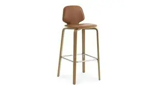 Normann Copenhagen - My Chair Barstool 75 cm Front Upholstery Walnut