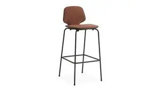 Normann Copenhagen - My Chair Barstool 75 cm Front Uph. Black St