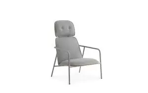 Normann Copenhagen - Pad Lounge Chair High Grey Steel