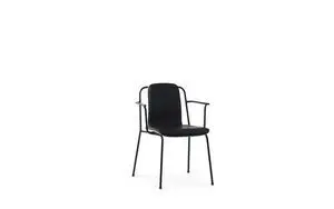Normann Copenhagen - Studio Armchair Front Upholstery Black Steel