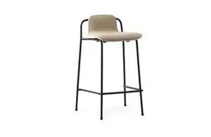 Normann Copenhagen - Studio Barstool 65 cm Front Upholstery Black Steel