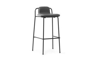 Normann Copenhagen - Studio Barstool 75 cm Front Upholstery Black Steel