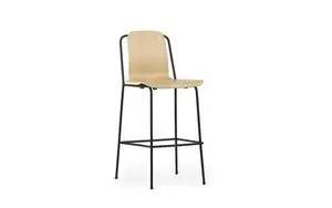 Normann Copenhagen - Studio Bar Chair 75 cm Black Steel