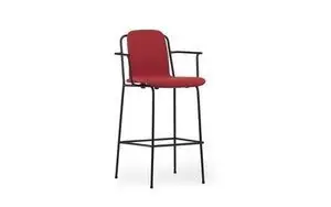 Normann Copenhagen - Studio Bar Armchair 75 cm Full Uph. Black Steel