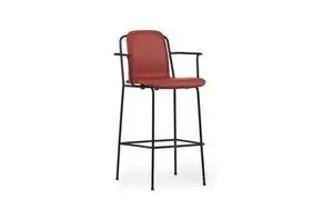 Normann Copenhagen - Studio Bar Armchair 75 cm Full Uph. Black Steel